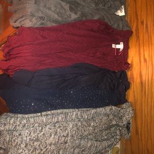 Shirts and cover up/cardigans